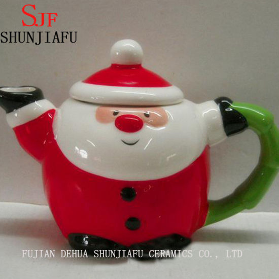 Ceramic Snowman Tea for One Teapot