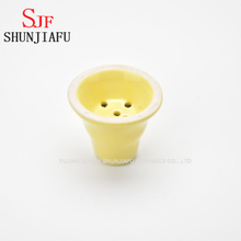 Yellow Ceramic Shisha Bowl for Hooka Narghile Smoking Accessories