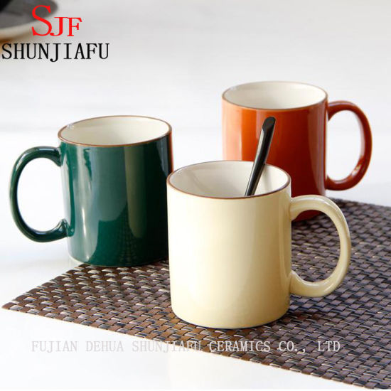 Creative Customization Home Ceramic Multiple Color Tea Cup Coffee Mug.