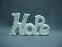 Ceramic Letter Decoration for Home /Festival /Office /SPA Decortation/B