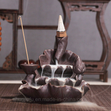 Ceramic Lotus Base Incense Burner Holder Censer Home Decoration