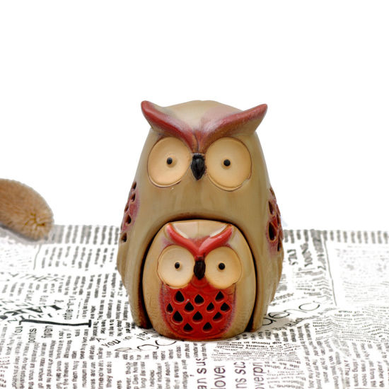 Owl Mother and Son Lovely Ceramic Furniture for Home Decoration