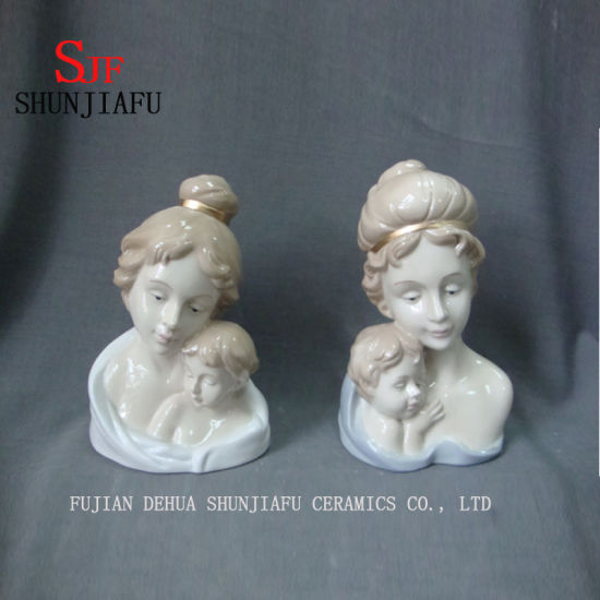 Art Decoration "Virgin and Child" Ceramic Home Ornament
