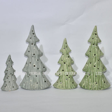 Christmas Tree Ceramic Candle Stand for Home/Leisure Hall Decoration
