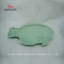 Ceramic Fish Platter Multi-Purpose Glaze Sauce Vinegar Tableware Dinner Plates-Ocean Series