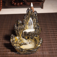 Ceramic Backflow Incense Burner Home Decoration Ceramic Waterfall Backflow Incense Burner Production Supplier