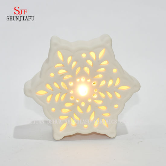 LED Ceramic Candle Stand / Christmas Gift/Halloween