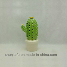 Ceramic Cactus Shaped Ornaments LED
