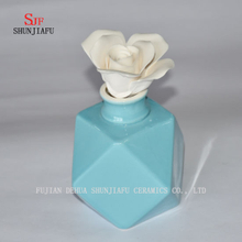 Ceramic Burner Aromatherapy Diffuser Tealight Fragrance Holder with Flower/B