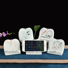 Hand Drawing Ceramic Vase Type Mobile Phone Holder