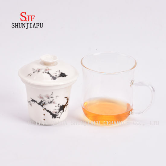 More Style and Colors Office Household Flower Tea Cup Ceramic, 400ml