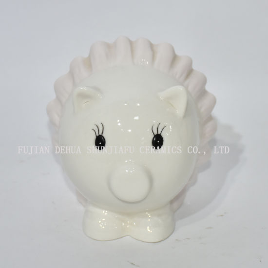 Cute Wear a Skirt Pink Pig Ceramic Piggy Bank Home Decoration