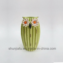 Ceramic Decoration Green Cactus Type Vase