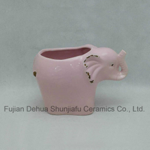 Ceramic Elephant Type Flowerpot for Garden Decoration