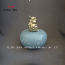 The Owl Ceramic Box, Jewellery Box