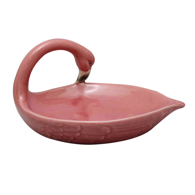 Ceramic Flamingo Plate