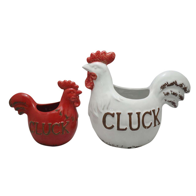 Ceramic Rooster Tabletop Ornaments