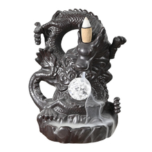 Ceramic Dragon Waterfall Backflow Incense Burner Production Supplier