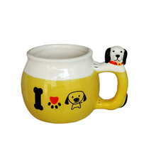 Puppy Expression style design Design Ceramic Ice Cream Bowls Set Dessert Ceramic Ice Cream Bowls Ceramic Ice Cream Cup 