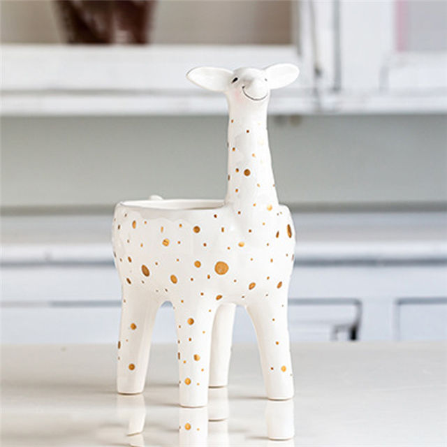Ceramic Giraffe Flower Pot