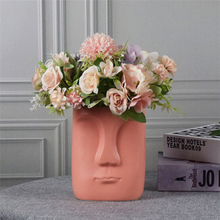 Home Decoration Abstract Faces Decorative Vases Ceramic Face Vase