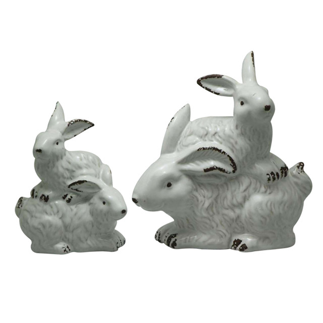 Ceramic Rabbit Tabletop Decoration