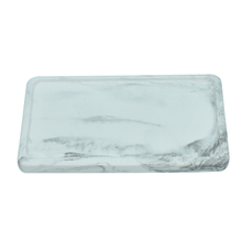 White Marbling Design Diatomite Soap Holder