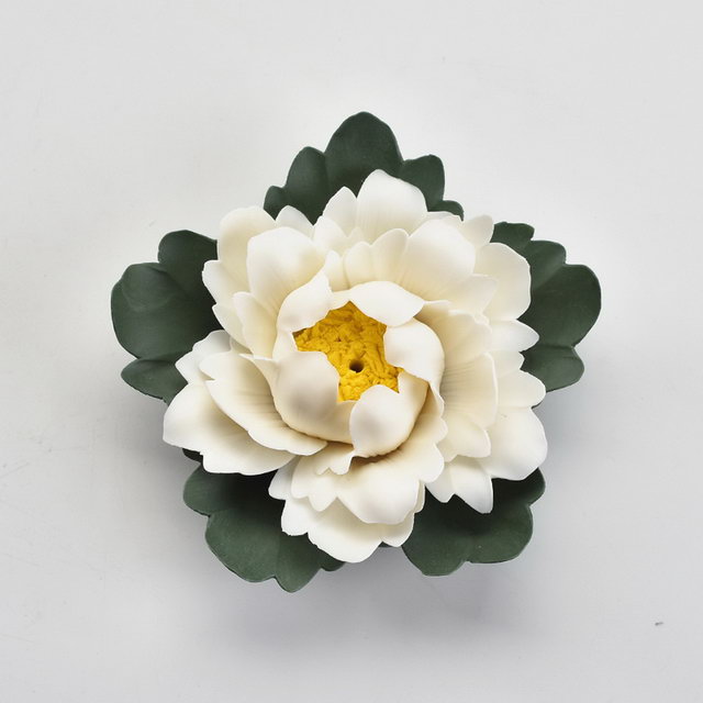 Different Shape Flower Home Decor Wedding Decoration Porcelain Flower Figurine Statue Ceramic Flower