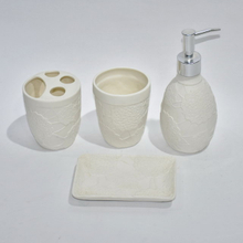 White Color Set Four Bathroom Sanitary Bathroom Accessories Ceramic Bathroom Accessory Set 