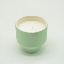 Light Green Ceramic Candle Cups