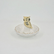 Home Decor Owl Shape Wedding Decoration Gift Jewelry Tray Trinket Tray Ceramic Wedding Ring Holder 