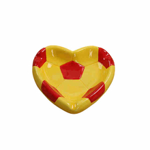 Soccer, basketball style heart style ceramic ashtray