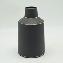 Modern Style White Dots Rugby Style Colorful Gold Black Tall type Ceramic Vase