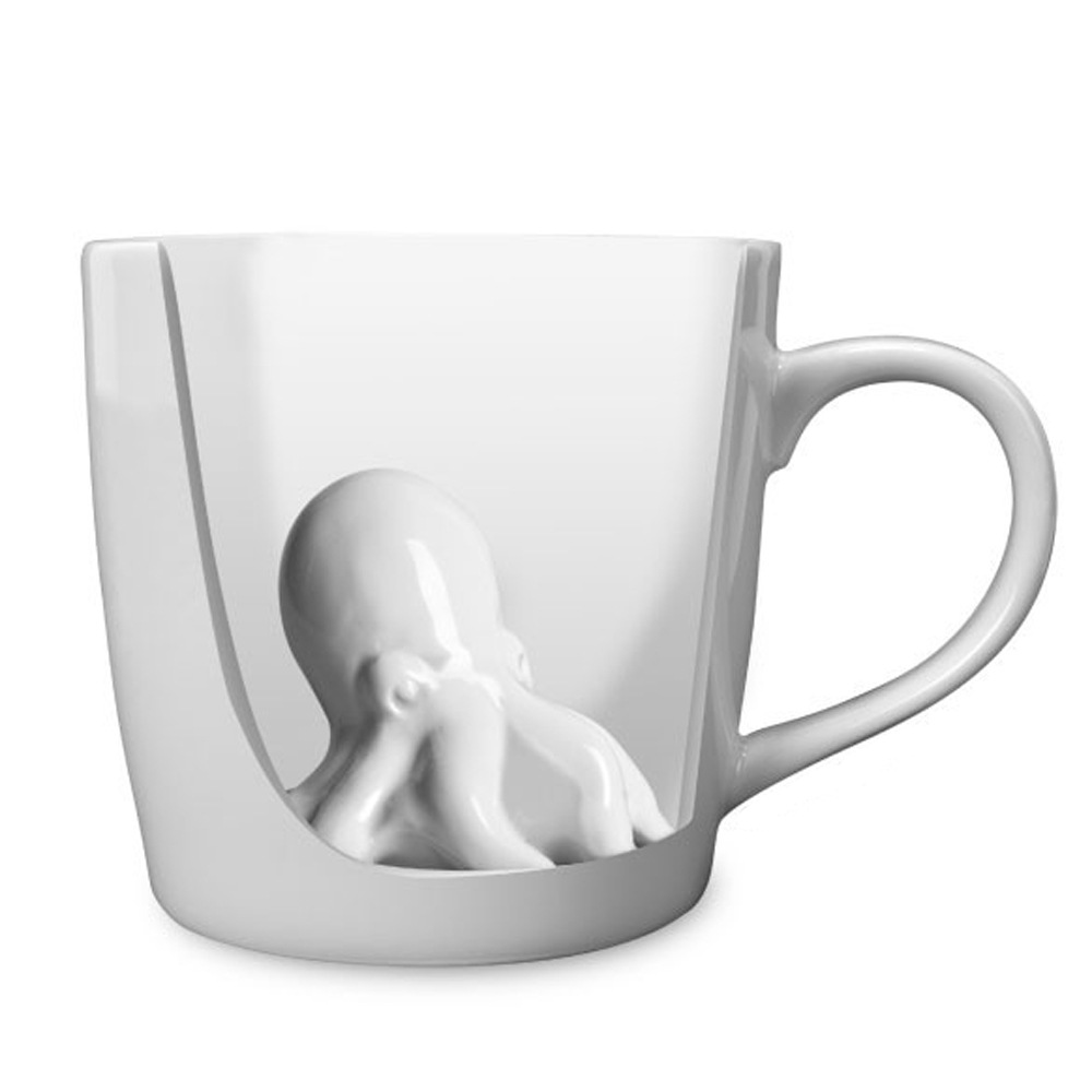 Bottom of cup Marine animal octopus Ceramic coffee cup